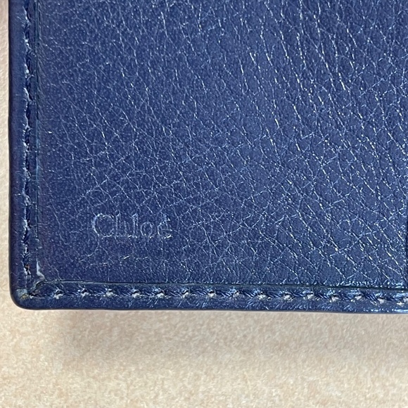 CHLOE Lily Trifold Wallet - Capri Blue - Preowned - Picture 8 of 13